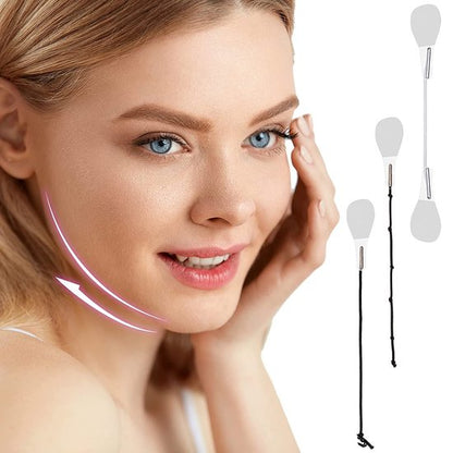 Facelift tape - Face tape - gezicht tape - face tape lift - beauty tape - Facelift tape met elastiek - 40 stickers + 3 verschillende touwtjes